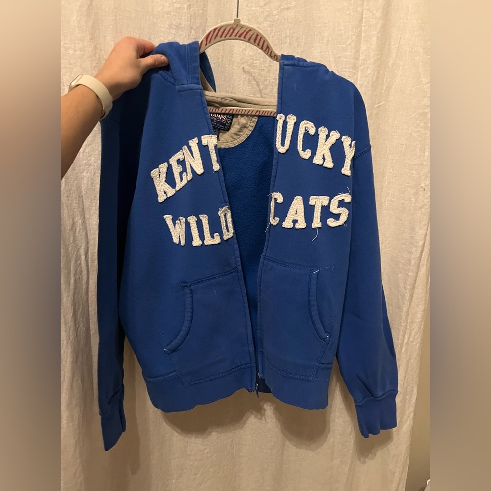 kentucky wildcats blue zip up jacket